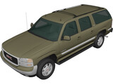 GMC Yukon XL (2000) 3D Model preview
