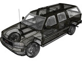 GMC Yukon XL (2000) 3D Model