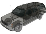 GMC Yukon XL (2000) 3D Model