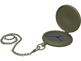 Golden Pocketwatch 3D Model