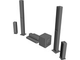 Goldleaf RX3 Speakers 3D Model preview