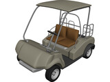 Golf Cart 3D Model preview