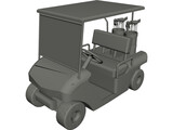 Golf Cart 3D Model preview