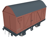 Goods Wagon 3D Model preview