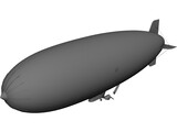 Goodyear Airship Blimp 3D Model preview
