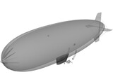 Goodyear Airship Blimp 3D Model