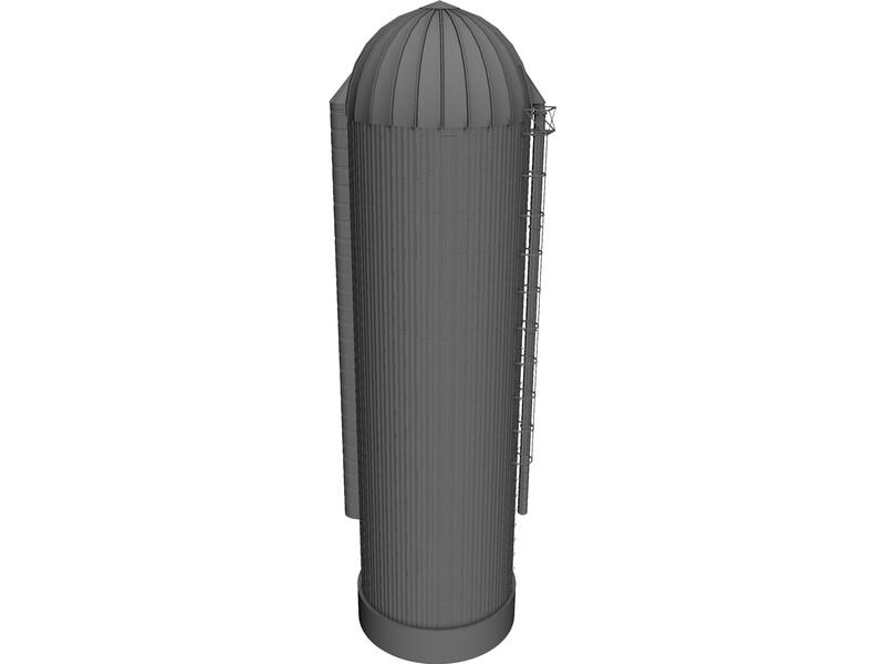 Grain Silo 3D Model