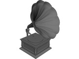 Gramophone 3D Model preview