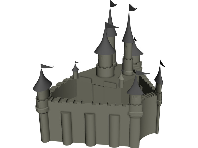 Grand Castle 3D Model