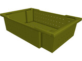 Grape Harvesting Bushel 3D Model preview