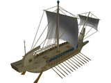 Greek Ship 3D Model preview