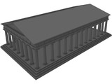 Greek Temple 3D Model