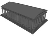 Greek Temple 3D Model
