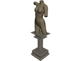 Greek Woman 3D Model preview