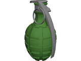 Grenade Pineapple 3D Model preview