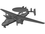 Grumman E-2C Hawkeye 3D Model preview