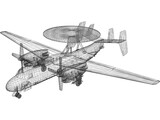 Grumman E-2C Hawkeye 3D Model
