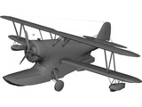 Grumman J2F Duck 3D Model preview