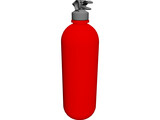 Gun Cap on Bottle 3D Model preview