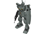 Gundam RGM-79N GM Custom 3D Model preview