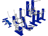 Gym Equipment 3D Model preview