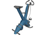 Gym Exercise Bike 3D Model preview