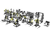 Gym Set Strenght 3D Model preview