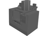 Haas VF-2 CNC Rotary Mill 3D Model preview
