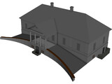 Halasz Moricz Mansion Dabas Hungary 3D Model preview