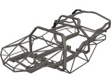 Halo Warthog Tube Frame 3D Model preview