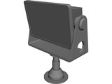 Halogen Floodlight 3D Model preview