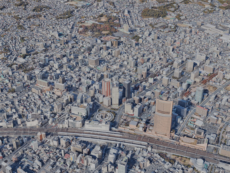 Hamamatsu City, Japan (2024) 3D Model