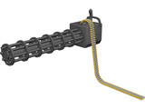 Hand-Held MiniGun 3D Model preview