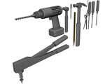 Hand Tools Collection 3D Model preview