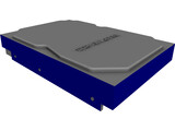 Hard Disk 3D Model preview