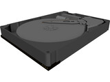 Harddrive (HDD) 3D Model preview