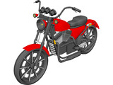 Harley-Davidson (1975) 3D Model preview