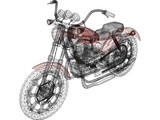 Harley-Davidson (1975) 3D Model
