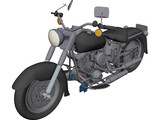 Harley-Davidson Fatboy 3D Model preview