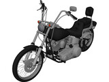 Harley-Davidson Softail (1987) 3D Model preview