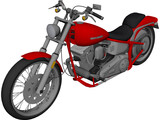 Harley-Davidson Softtail 3D Model preview