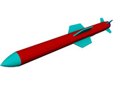 Harpoon Missile 3D Model preview