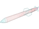 Harpoon Missile 3D Model