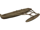 Hawaiian Canoe 3D Model preview