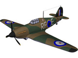 Hawker Hurricane Mk. I 3D Model preview