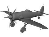 Hawker Sea Fury FB 11 3D Model preview