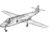 Hawker Sea Hawk 3D Model