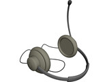 Headphones with Mic 3D Model preview
