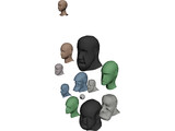 Heads 3D Model preview