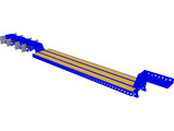 Heavy Duty Semi Trailer 3D Model preview